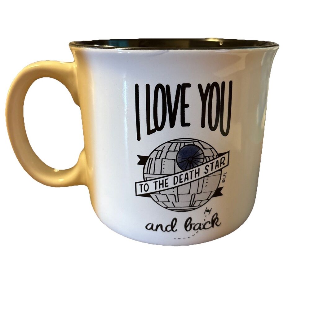 Star Wars Ceramic Coffee Tea Mug Cup I Love You To The Death Star And Back 18oz